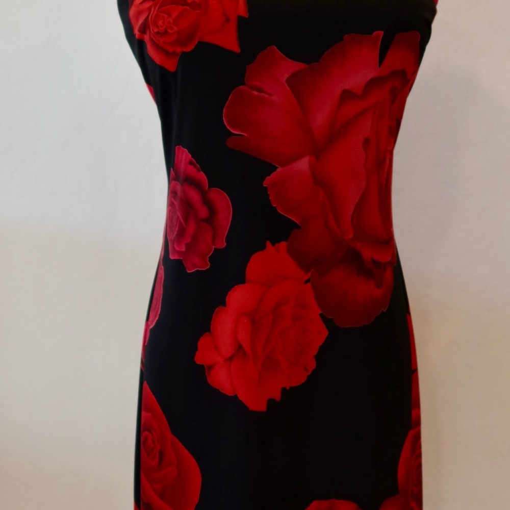 Chic Black and Red Mini Dress